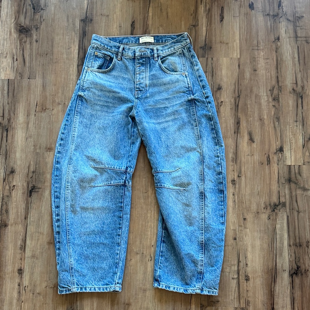 Free People Light Blue Flare Jeans